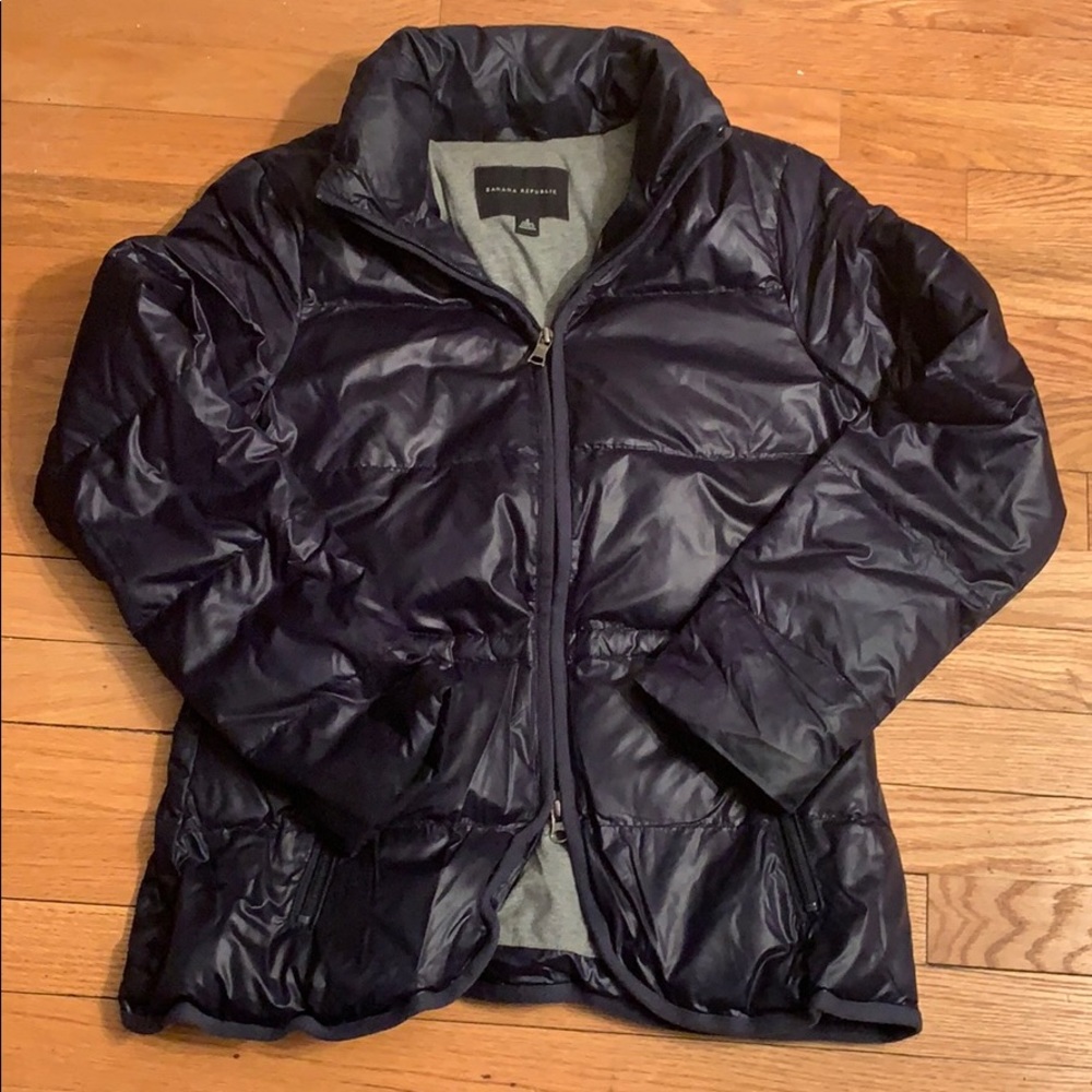 Banana Republic Puffer Jacket Navy Blue Size S